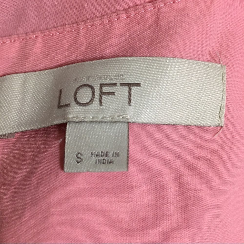 Loft Cold Shoulder Embroidered Top Size Small - Picture 11 of 12